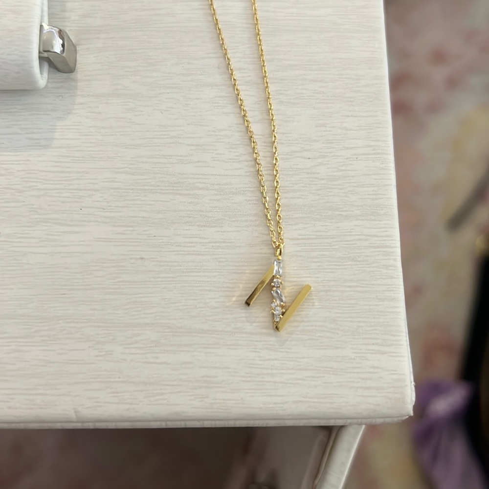 N Initial Necklace - image 1